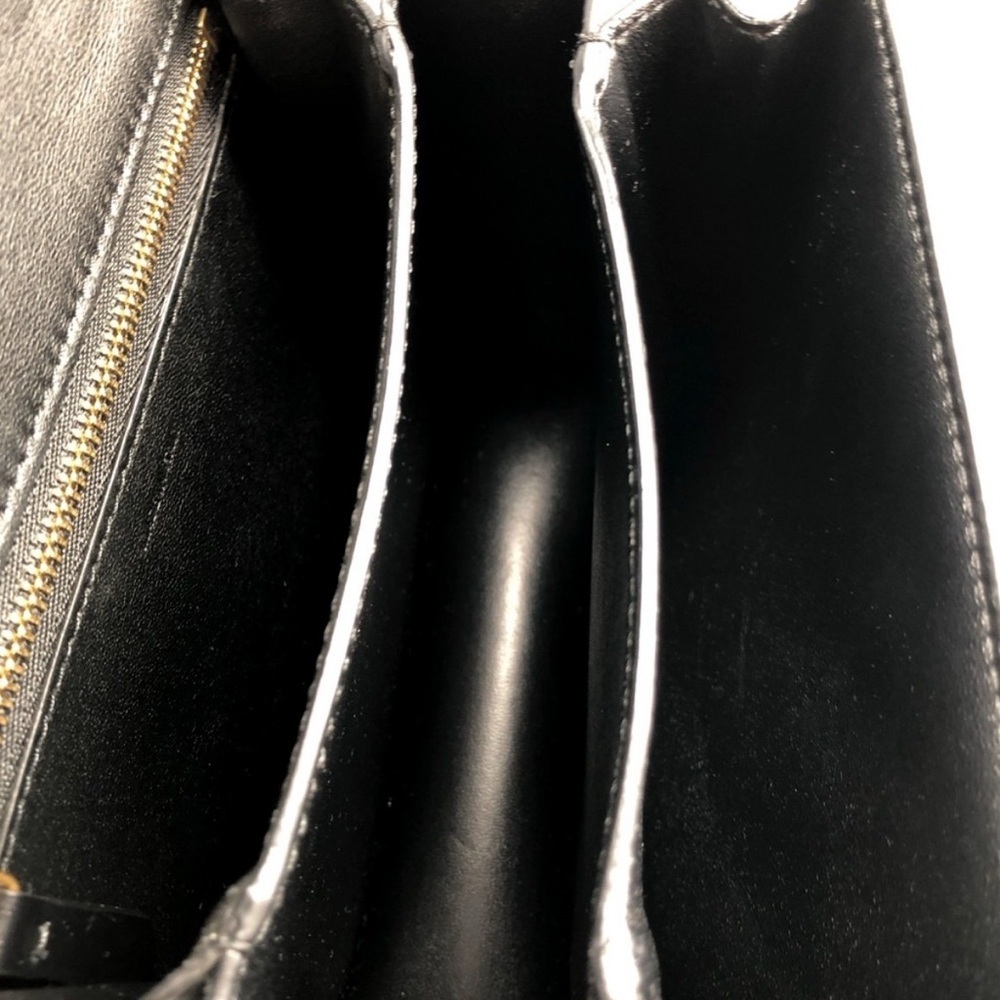 Celine Small Classic Box Bag Black Calfskin Gold Hardware Crossbody - Picture 12 of 15